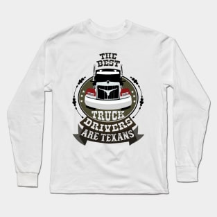 Texas Big Trucker_dark color Long Sleeve T-Shirt